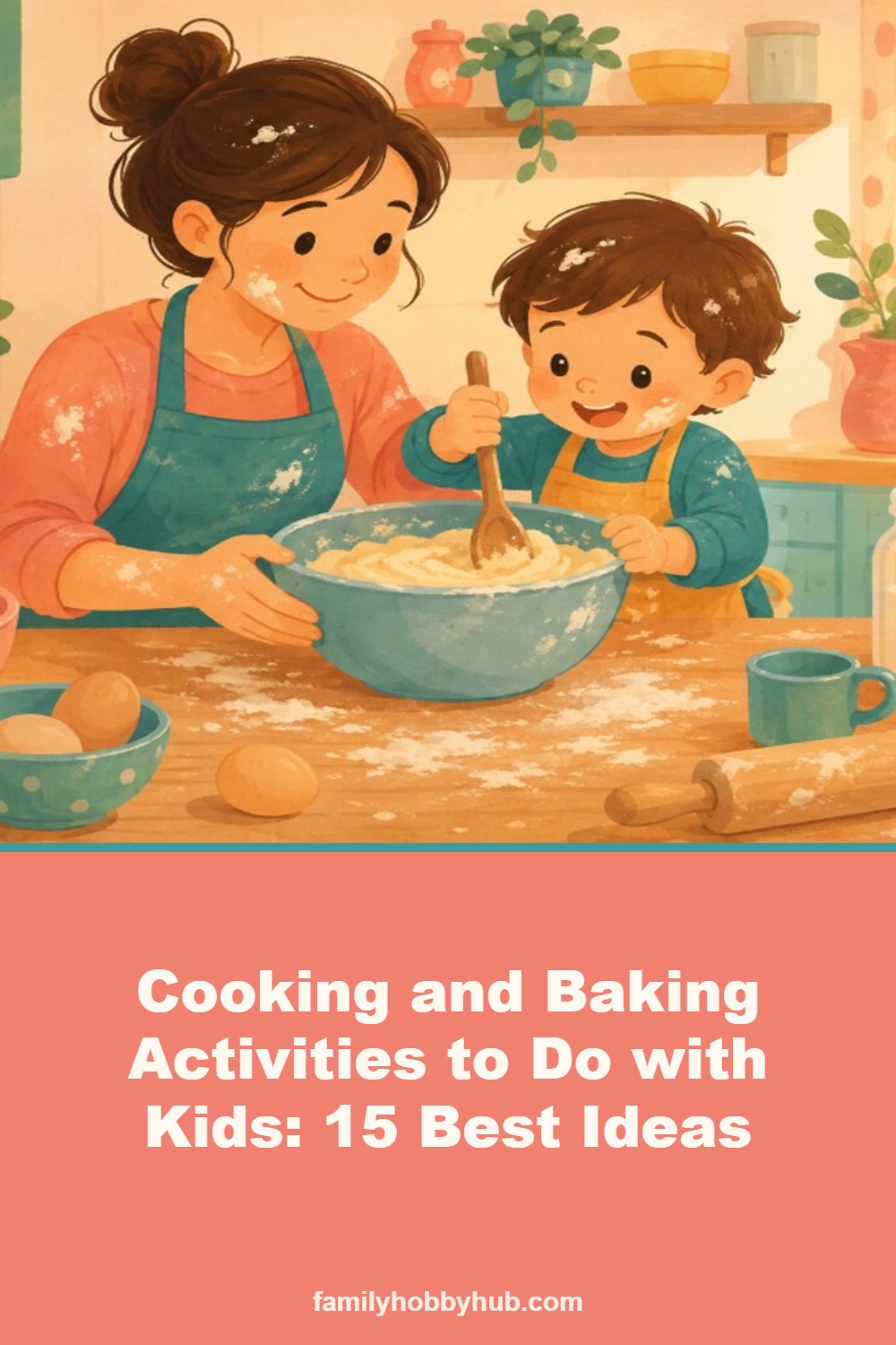 Pinterest pin: Cooking and Baking Activities to Do with Kids: 15 Best Ideas